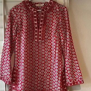 Floral Red Women's Top